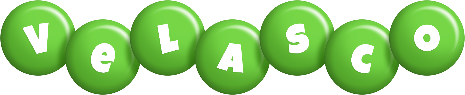 Velasco candy-green logo