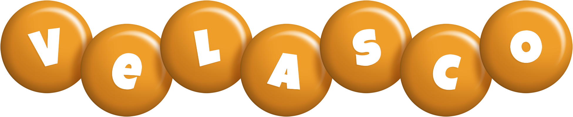 Velasco candy-orange logo