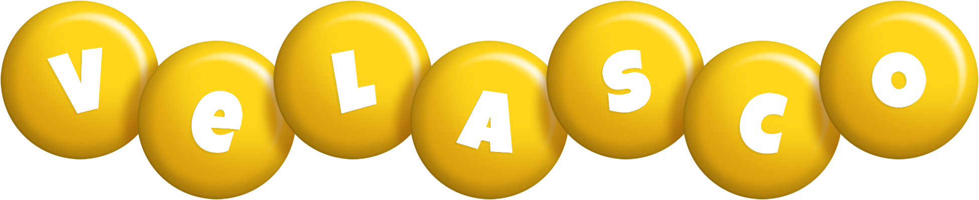 Velasco candy-yellow logo