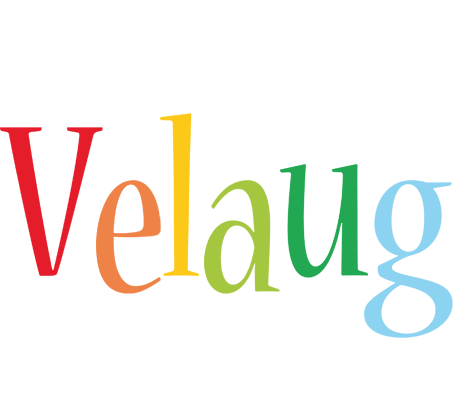 Velaug birthday logo