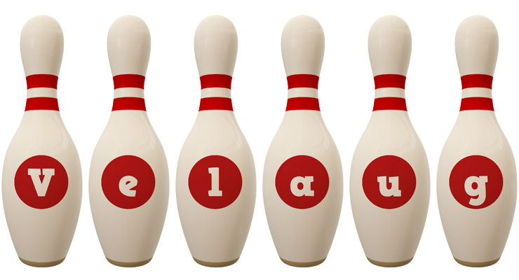 Velaug bowling-pin logo