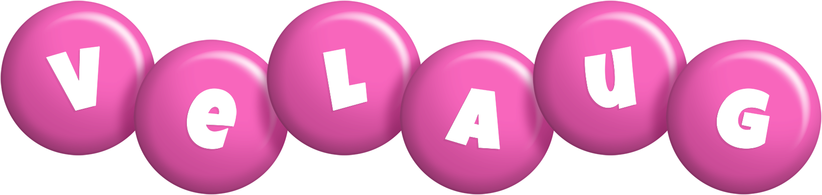 Velaug candy-pink logo