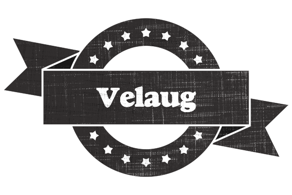Velaug grunge logo