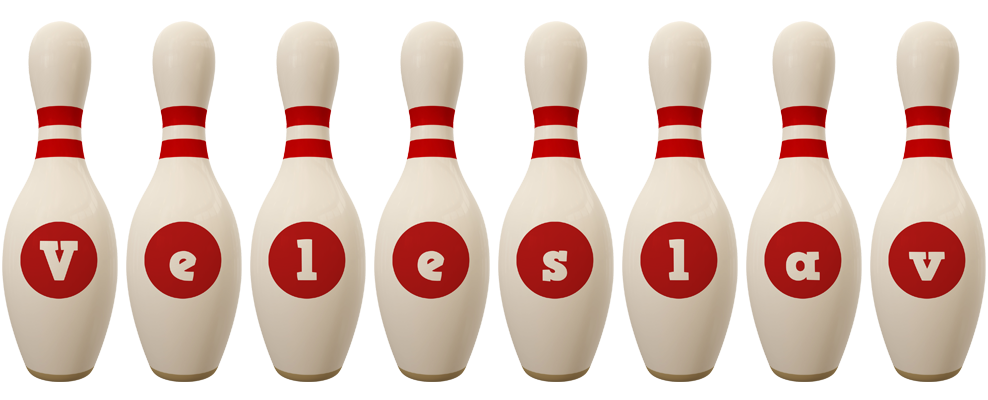 Veleslav bowling-pin logo