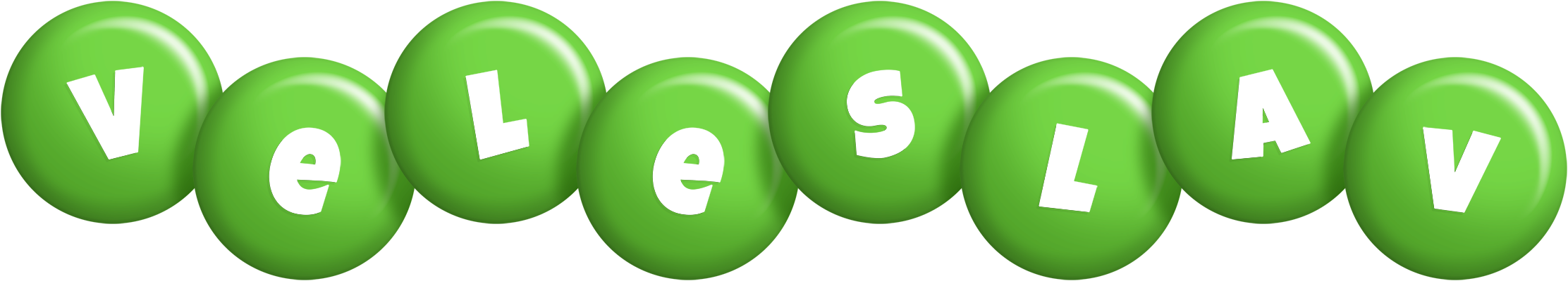 Veleslav candy-green logo