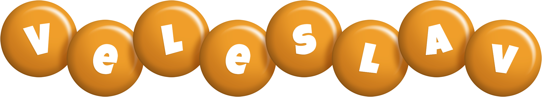Veleslav candy-orange logo