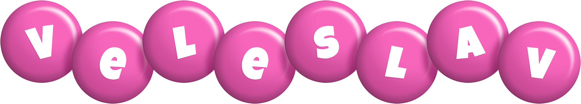 Veleslav candy-pink logo
