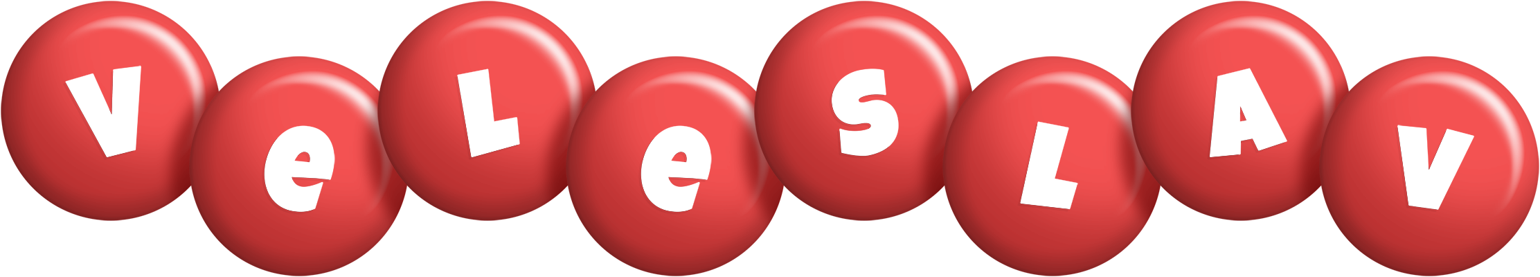 Veleslav candy-red logo