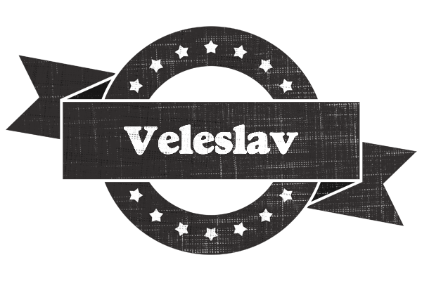 Veleslav grunge logo
