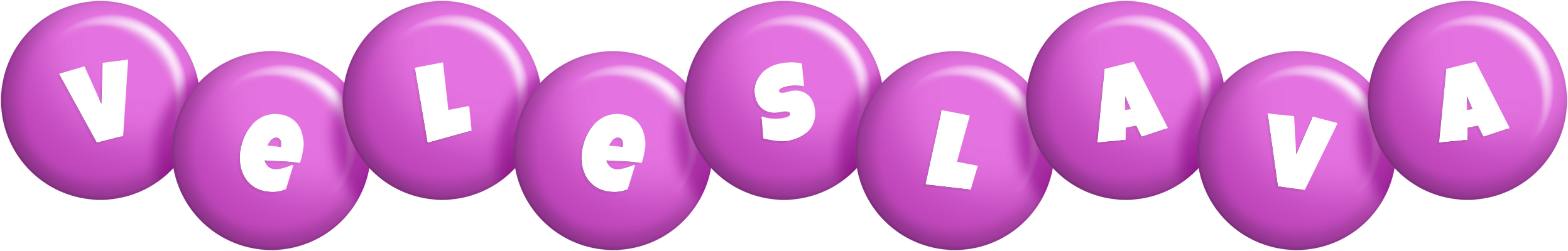 Veleslava candy-purple logo