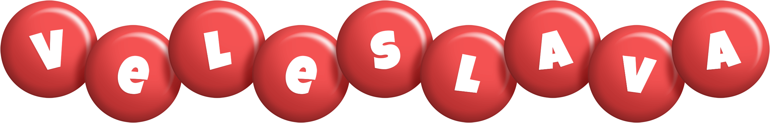 Veleslava candy-red logo