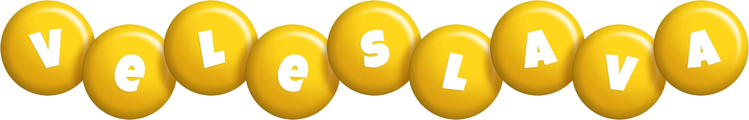 Veleslava candy-yellow logo