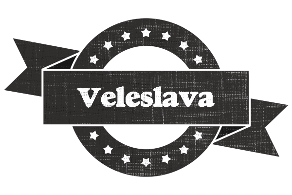 Veleslava grunge logo