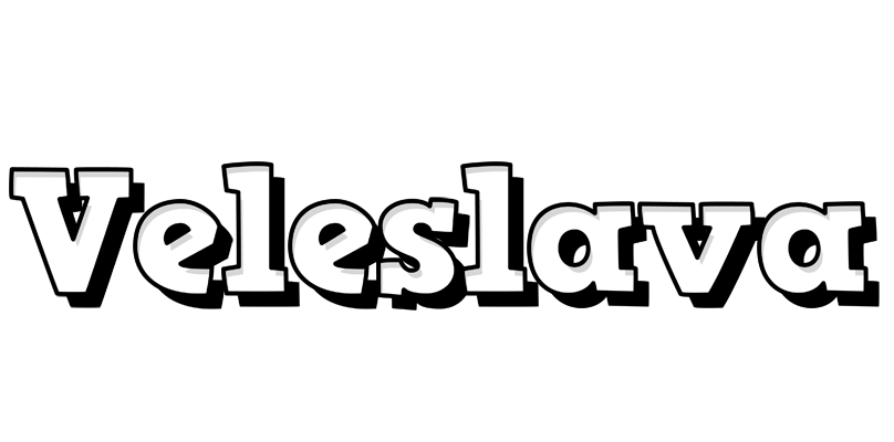 Veleslava snowing logo
