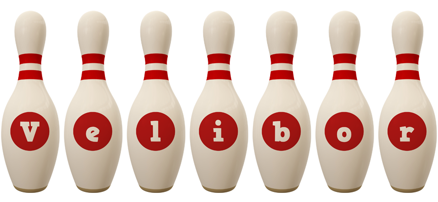 Velibor bowling-pin logo
