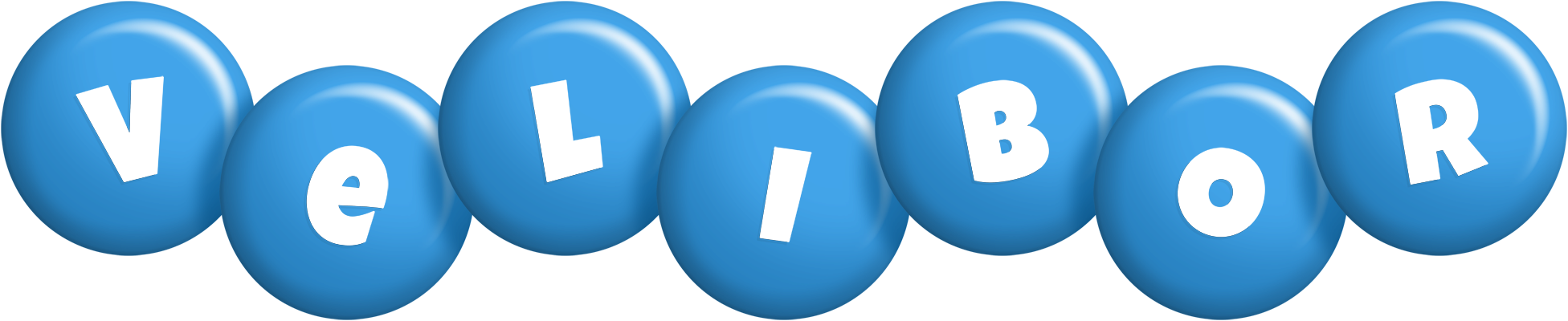 Velibor candy-blue logo