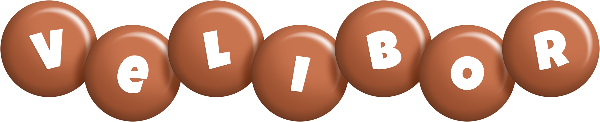 Velibor candy-brown logo