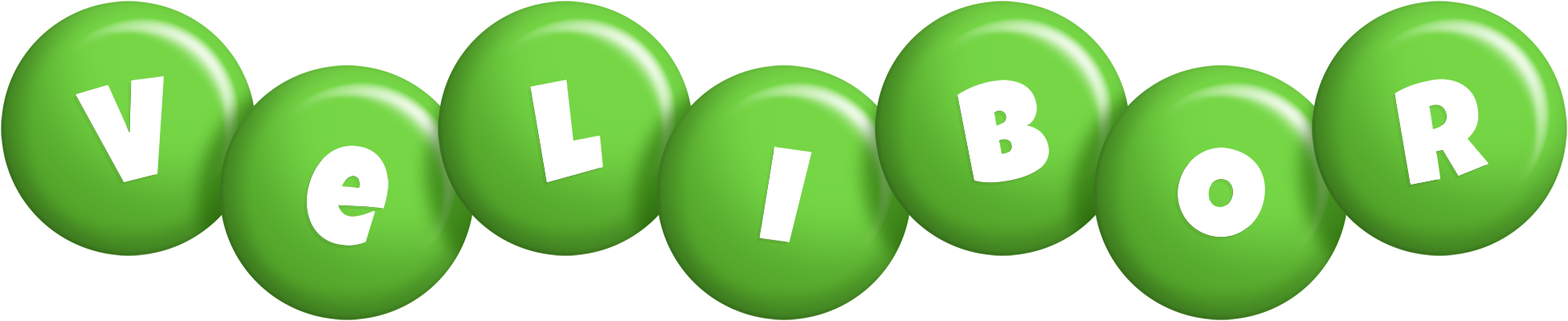 Velibor candy-green logo