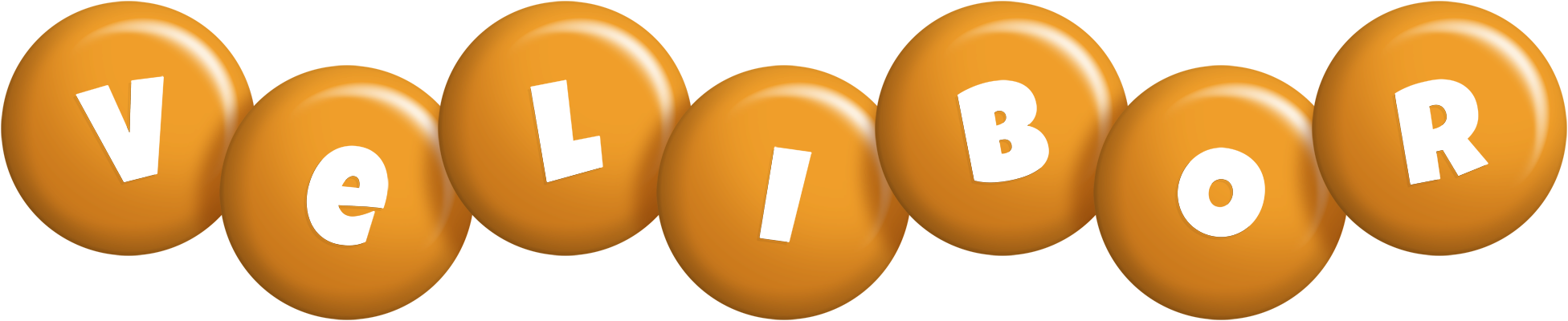 Velibor candy-orange logo