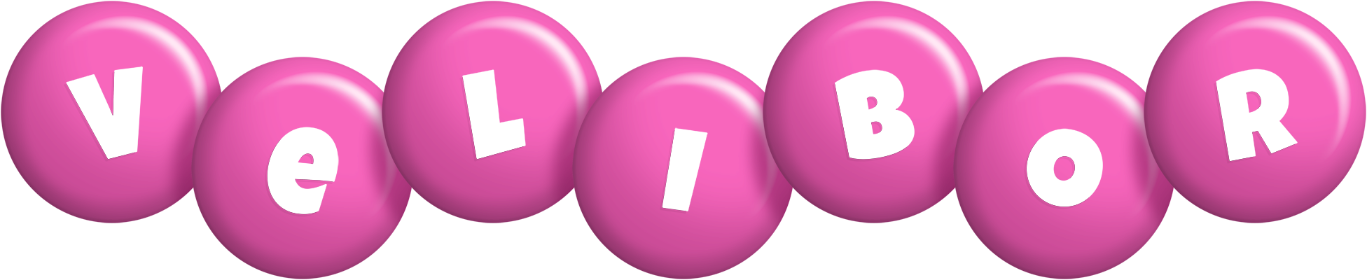 Velibor candy-pink logo