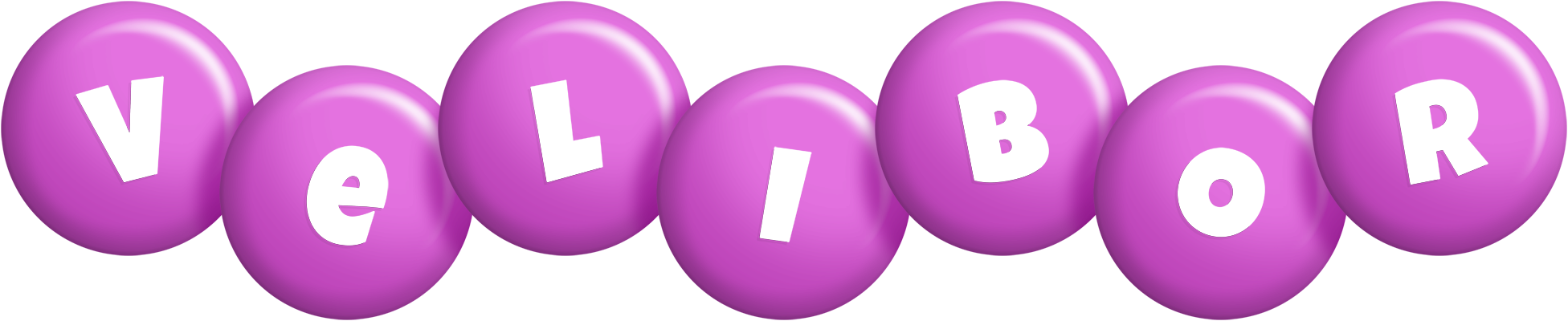 Velibor candy-purple logo