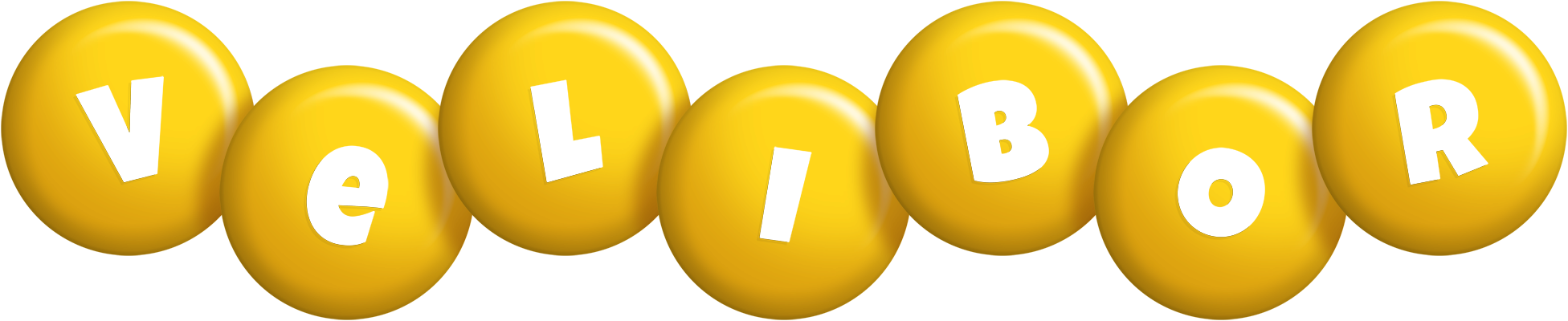 Velibor candy-yellow logo