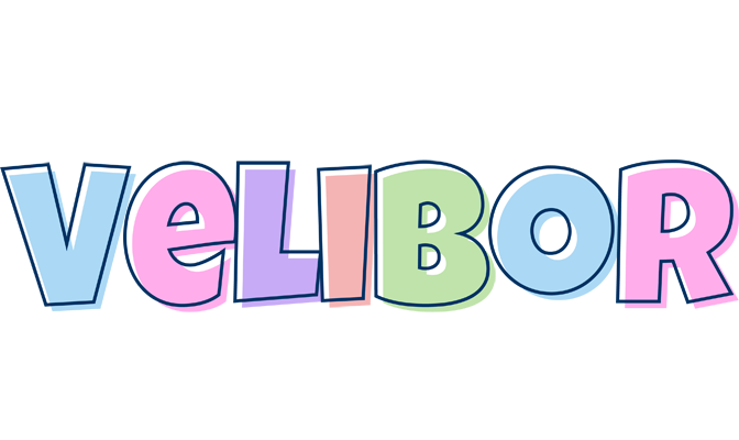 Velibor pastel logo