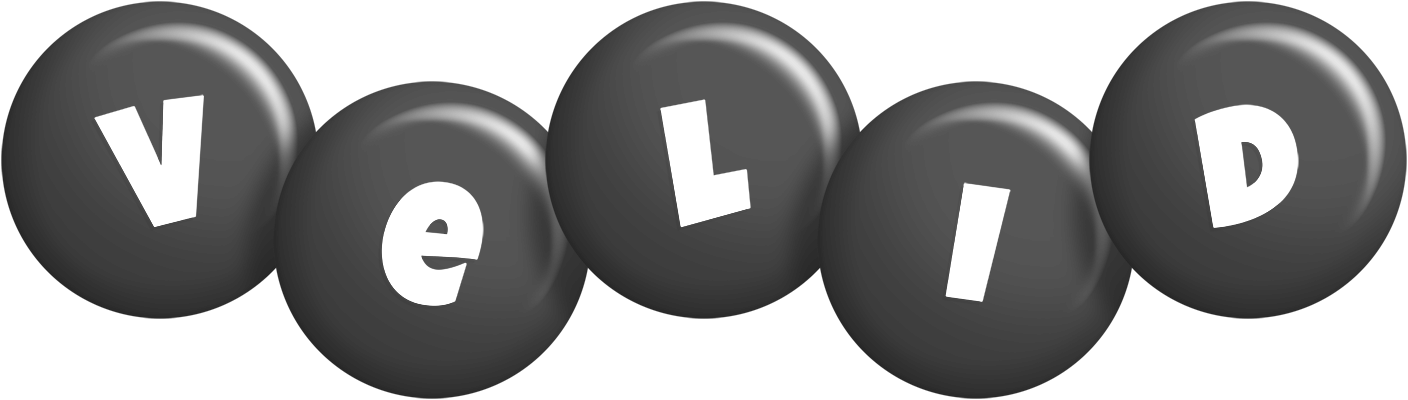 Velid candy-black logo