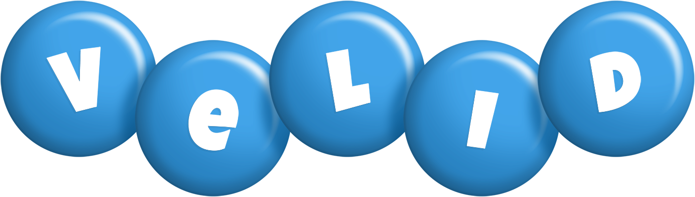 Velid candy-blue logo