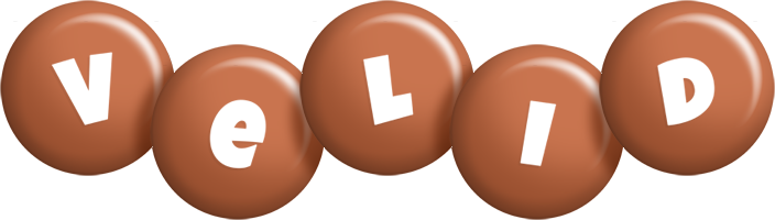 Velid candy-brown logo