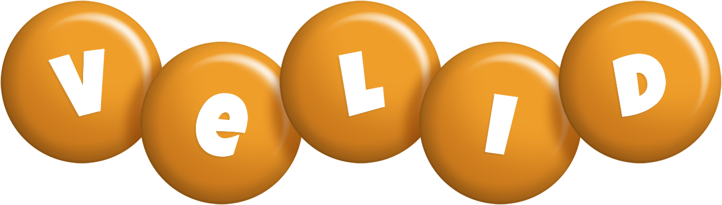 Velid candy-orange logo