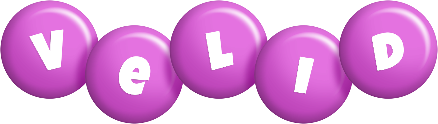Velid candy-purple logo
