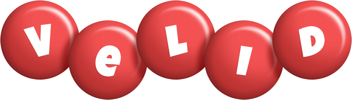 Velid candy-red logo