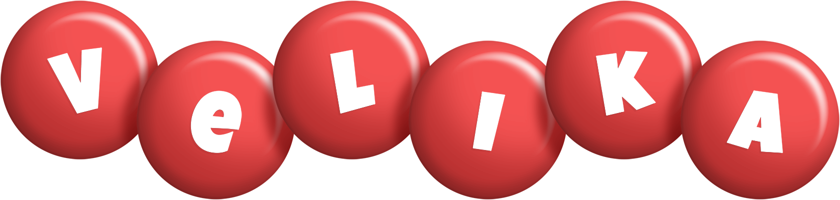 Velika candy-red logo