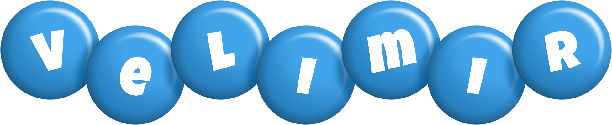 Velimir candy-blue logo