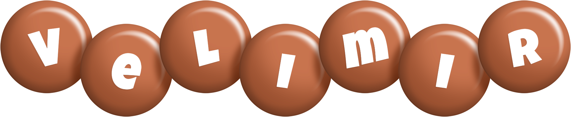 Velimir candy-brown logo