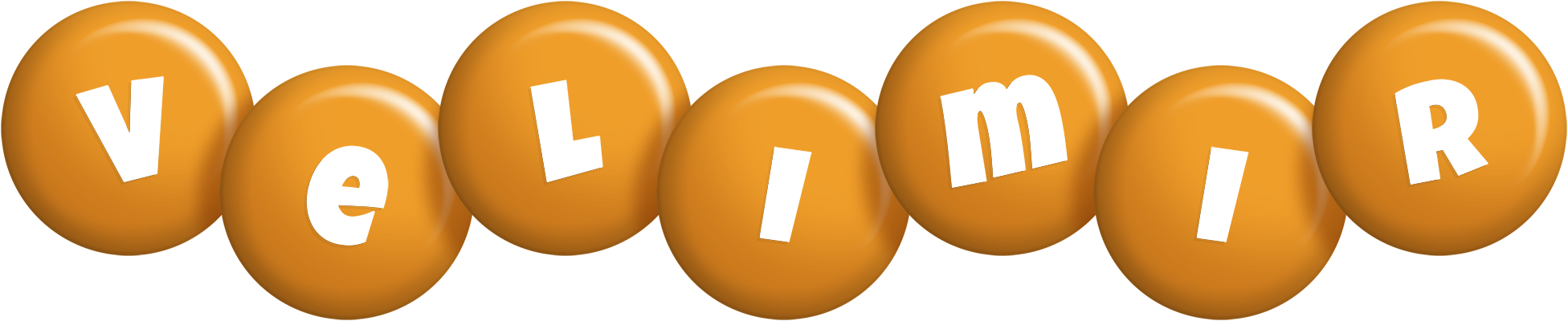 Velimir candy-orange logo