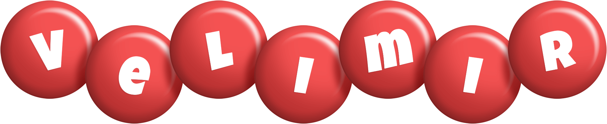 Velimir candy-red logo