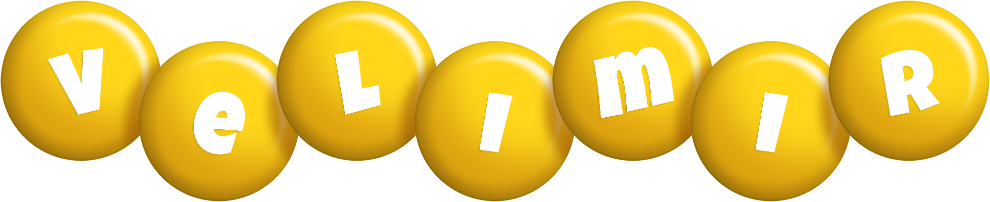 Velimir candy-yellow logo