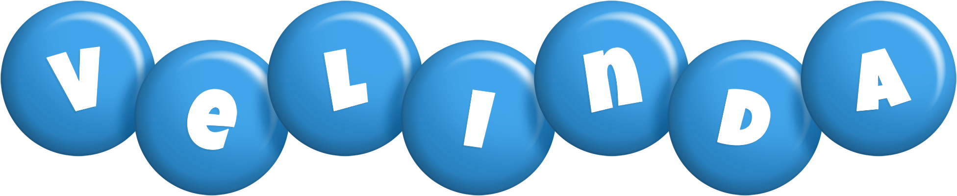 Velinda candy-blue logo