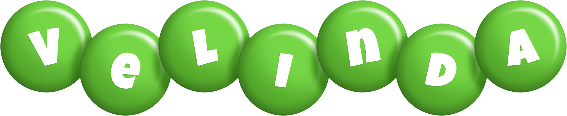 Velinda candy-green logo