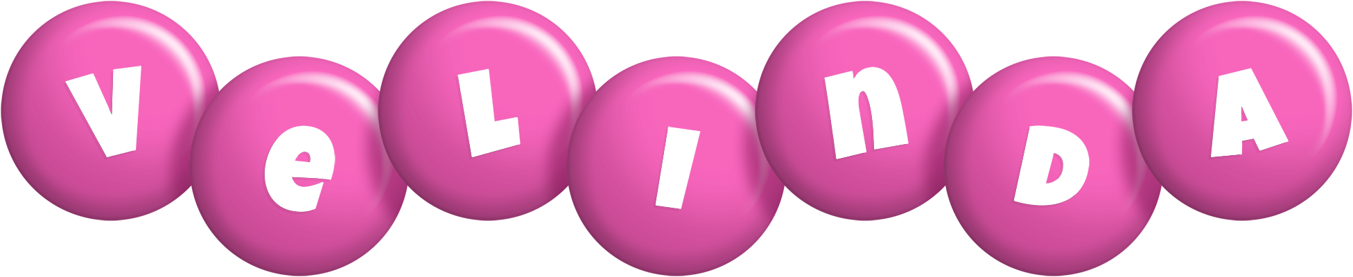 Velinda candy-pink logo