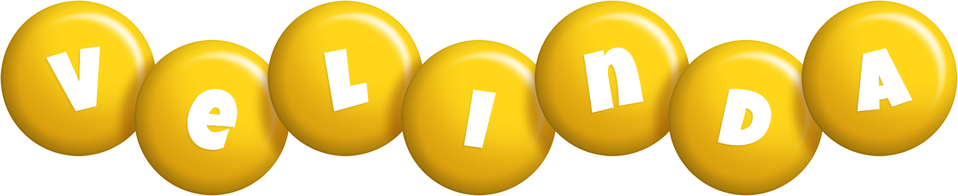 Velinda candy-yellow logo