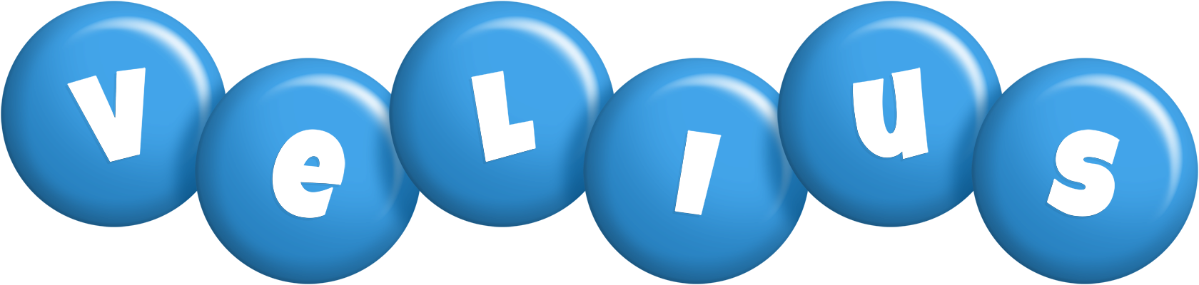 Velius candy-blue logo