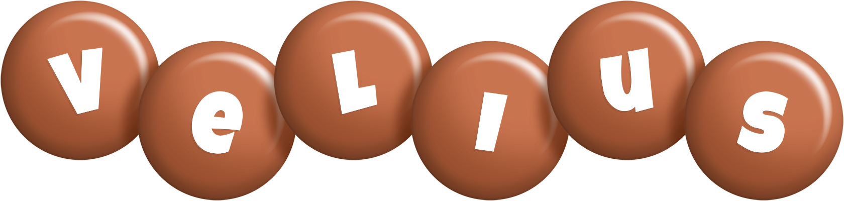 Velius candy-brown logo