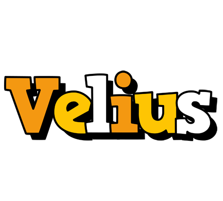 Velius cartoon logo
