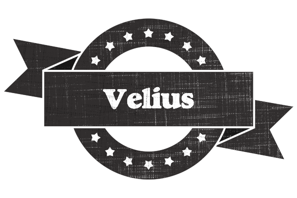Velius grunge logo