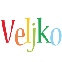 Veljko birthday logo