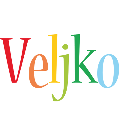 Veljko birthday logo