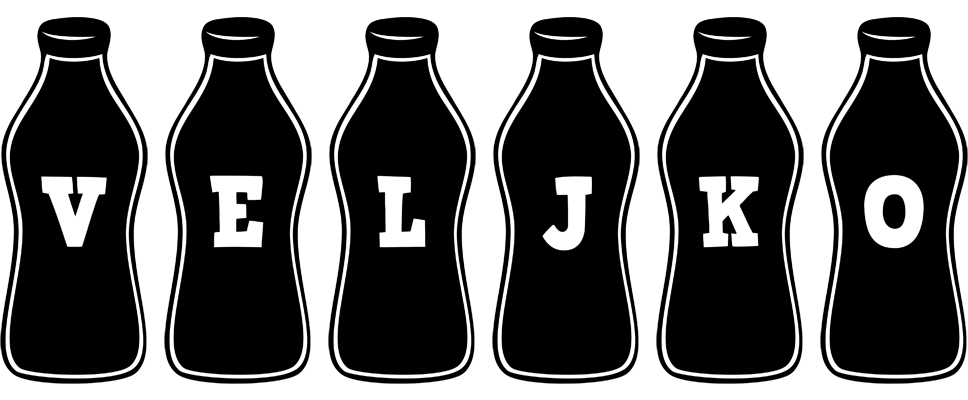 Veljko bottle logo